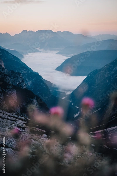 Obraz sunset in mountains