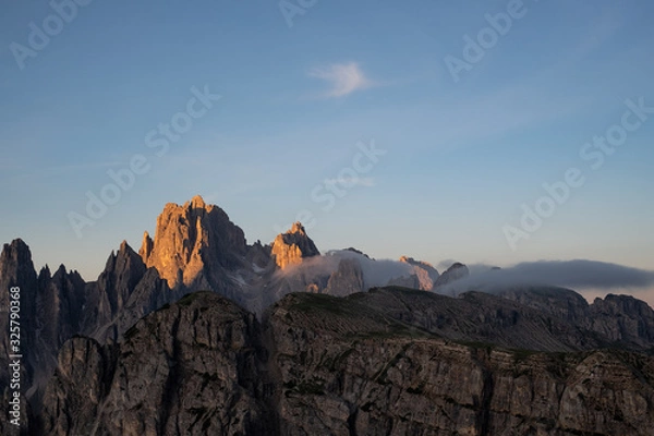 Obraz sunset in mountains