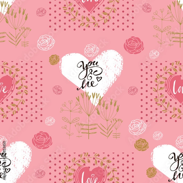 Fototapeta Love pattern 60