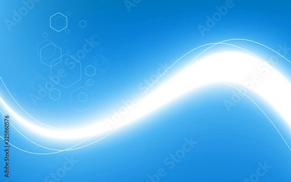 Obraz Abstract blue background. Vector Illustration