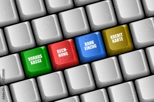 Obraz taste 3 zahlungsarten 1