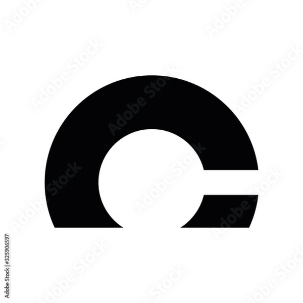 Obraz CC C initial letter logo design vector