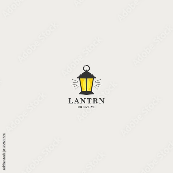 Obraz Lantern logo design - vector