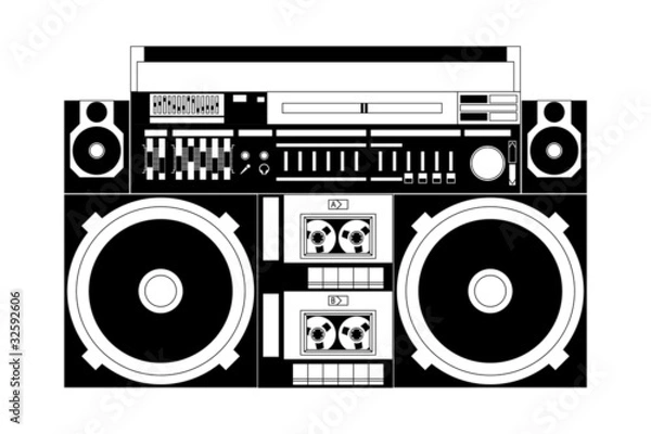 Obraz Old School Boombox