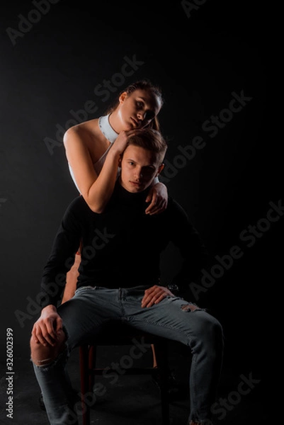 Fototapeta Attractive young models