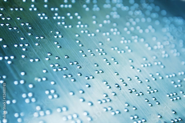 Obraz Plain Braille Page Macro