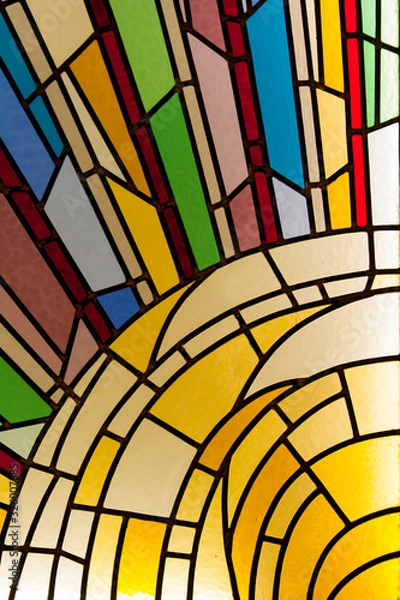 Obraz Multicolor stain-glass wallpaper background