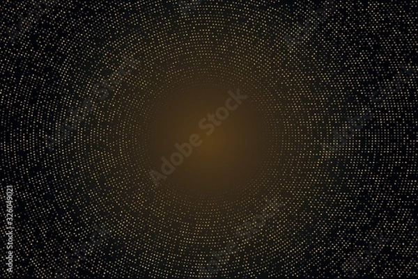 Obraz Paillettes d'or cercle