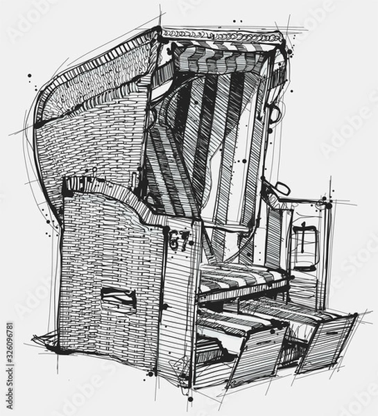 Fototapeta Strandkorb