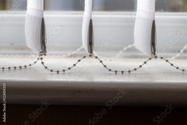 Obraz Blinds and windowsill