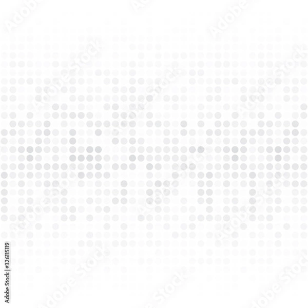 Obraz Abstract white and grey pixel background. Modern vector design.
