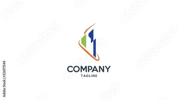 Fototapeta Real Estate, Building and Construction Logo Vector Design
