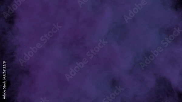 Fototapeta Abstract clouds of misty colorful smoke texture 3d background. Realistic purple fog. Colored smoke. 3d rendering.