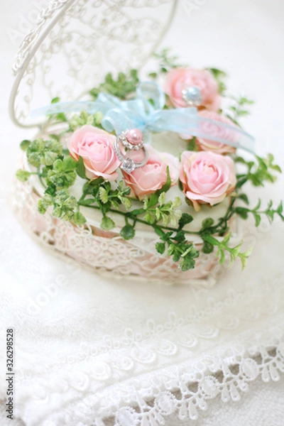 Obraz 婚約指輪 エンゲージリング リングピロー 結婚 