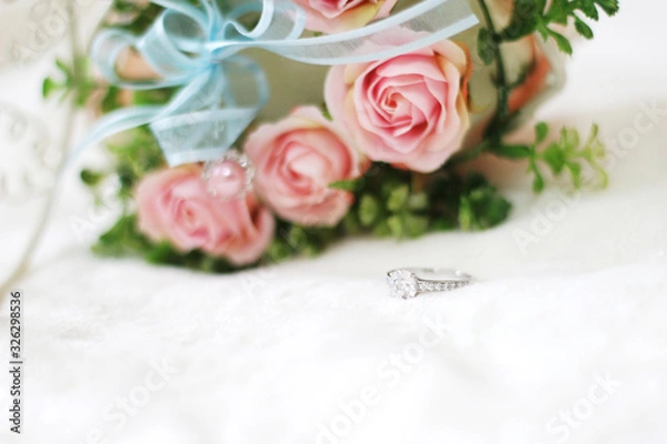 Obraz 婚約指輪 エンゲージリング リングピロー 結婚 