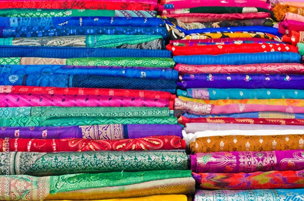 Obraz Colourful Indian Saris