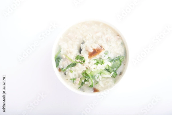 Fototapeta Pork and Preserved Egg Congee