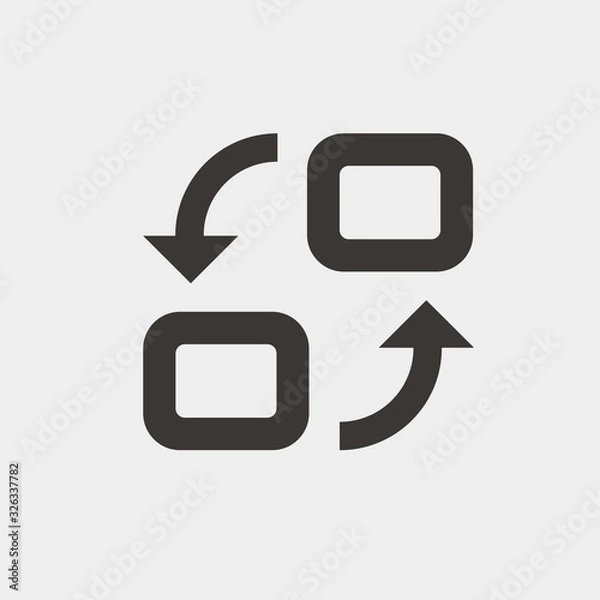 Obraz substitute icon vector illustration and symbol for website and graphic design