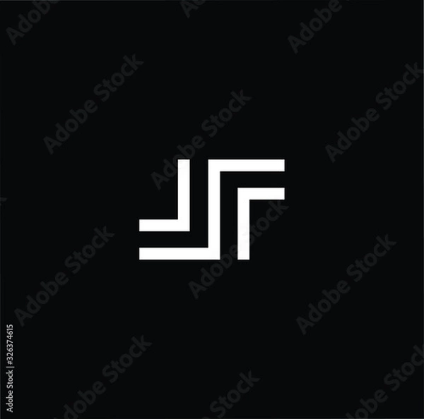 Fototapeta Professional Innovative Initial JS SJ logo. Letter JS SJ Minimal elegant Monogram. Premium Business Artistic Alphabet symbol and sign