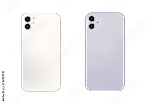 Fototapeta スマホ　リアルアイコン　カメラなど位置も自由にカスタマイズ可能