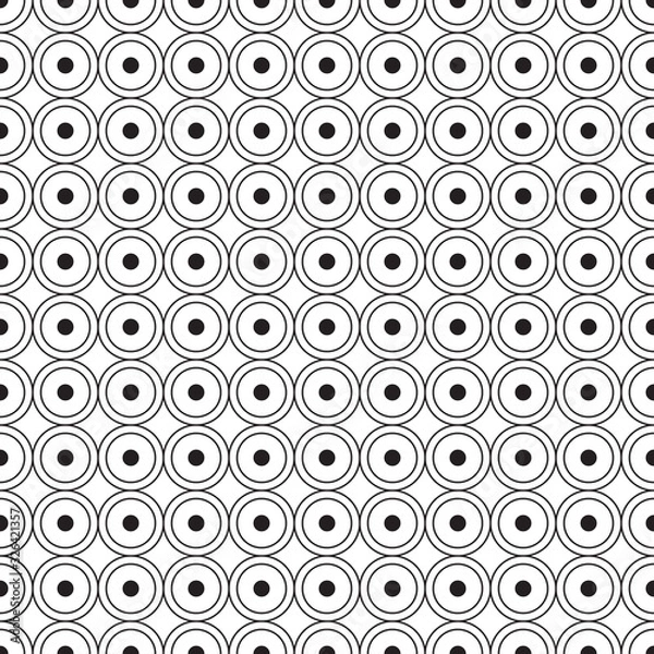 Fototapeta Seamless pattern geometric.Black and white background.Design for background