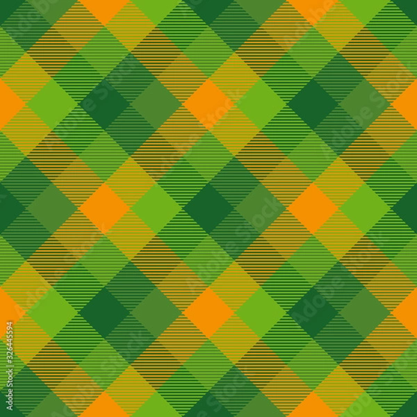 Obraz Tartan wzór tła na dzień Świętego Patryka