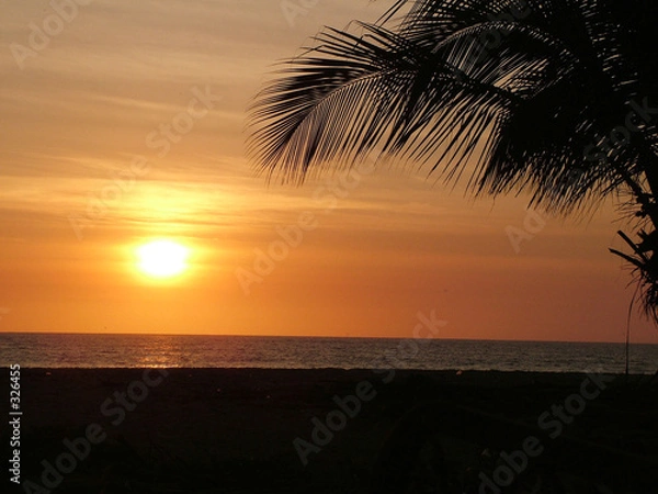 Obraz sun set pacifico