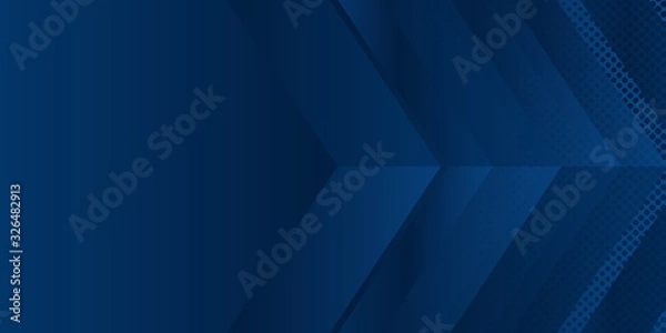 Fototapeta Modern blue presentation background with copy space.