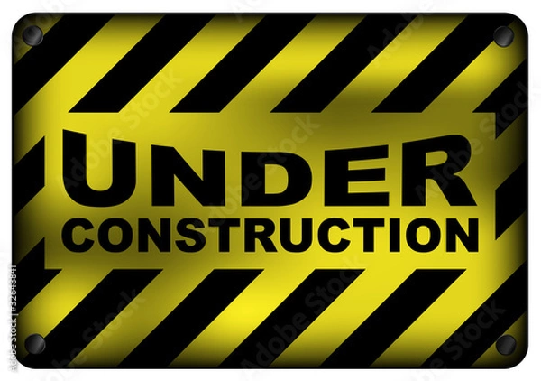 Obraz Under Construction Sign