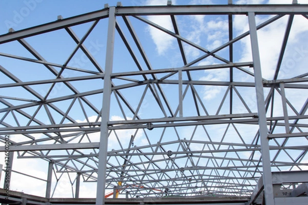 Fototapeta metal roof frame