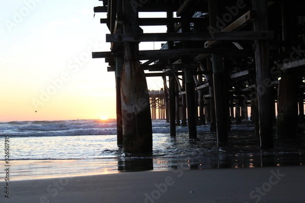 Obraz sunset pier