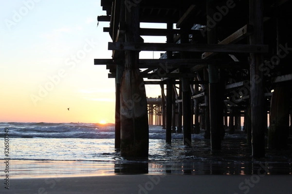Obraz pier sunset