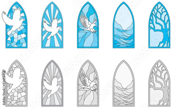 Obraz Stained Glass Windows