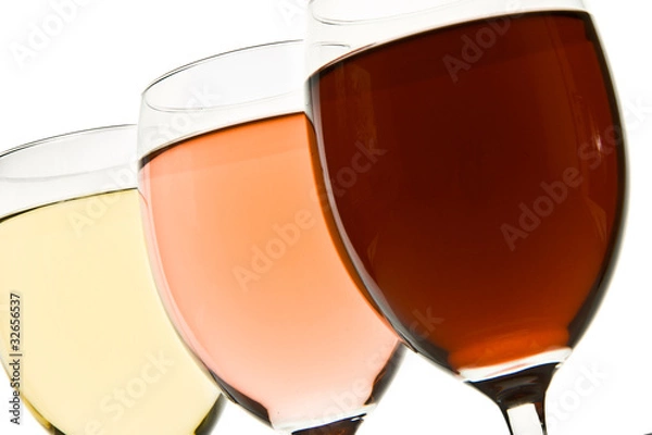 Obraz three wine glasses