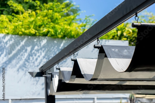 Obraz Retractable awning for outdoor interior design