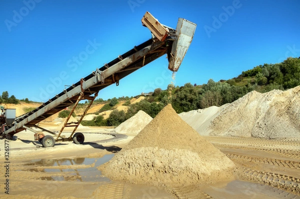 Obraz Carrière d'extraction de sable
