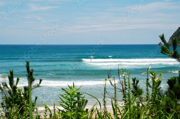 Obraz サーフィンをする人々