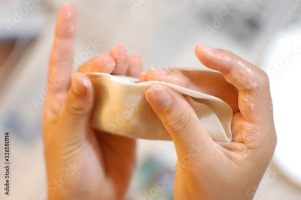 Obraz 餃子作り