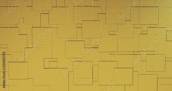 Fototapeta Abstract geometric rose golden backgroundfoil tiles texture seamless background 3D renderinging 3D illustration
