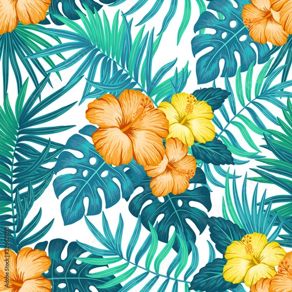 Obraz Hawaiian seamless pattern