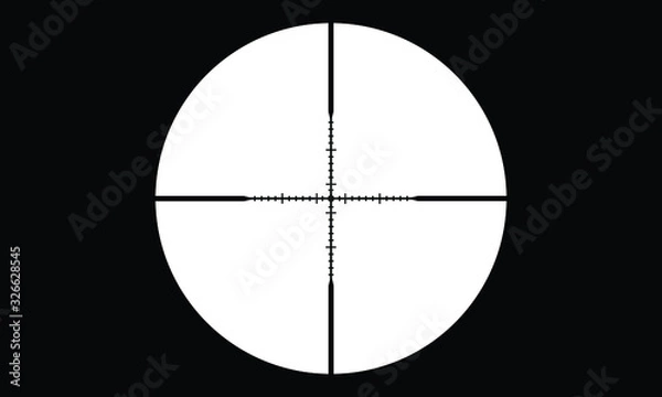 Fototapeta Camera image of the inside of a sniper that has been zoomed.