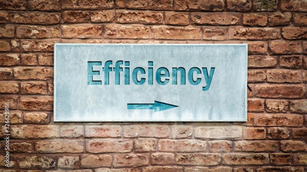 Obraz Street Sign to Efficiency