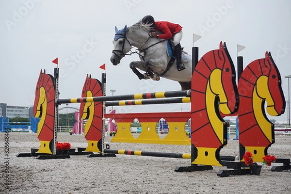 Fototapeta Jumping horse