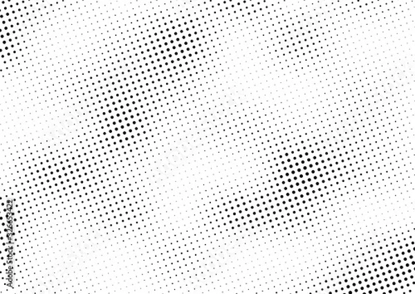 Fototapeta Abstract halftone dotted background. Monochrome grunge pattern with dot and circles.  Vector modern pop art texture for posters, sites, business cards, cover, postcards, labels, stickers layout.
