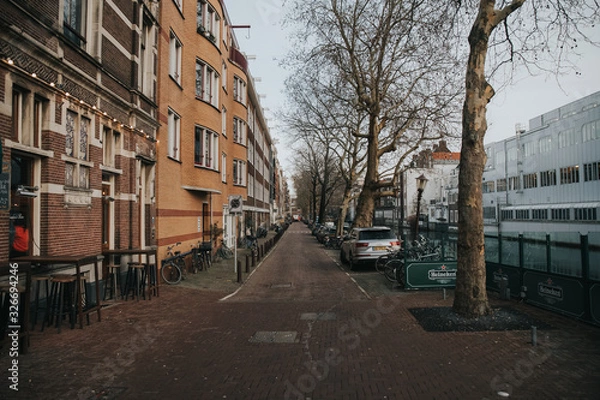 Obraz street in amsterdam