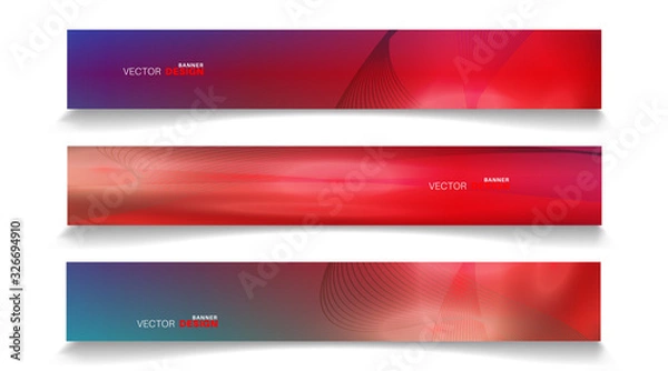 Fototapeta Vector banners arranged for your design, Abstract background illustration.