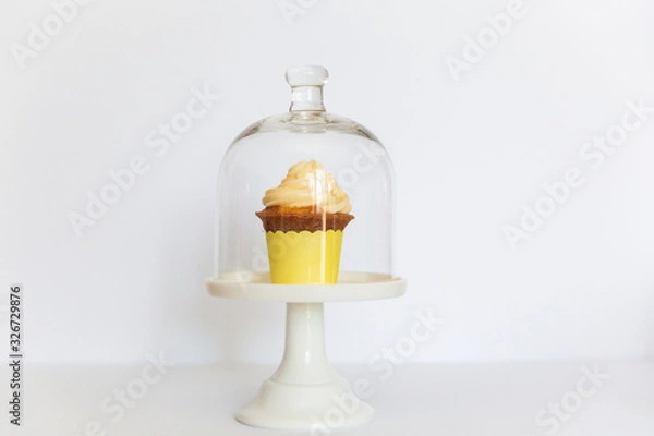 Obraz Yellow Cupcake In a Stand