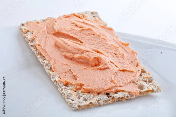 Obraz Kromka chleba z pasztetem