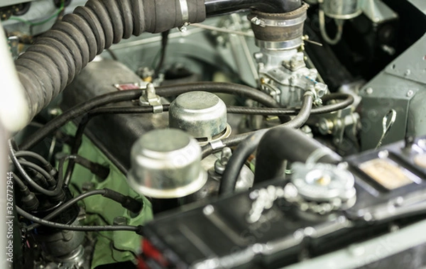 Fototapeta british engineering LR Series II Details: Engine