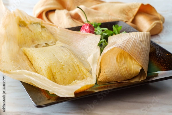 Fototapeta Chili Cheese Corn Tamale